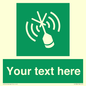 SL7284: Custom sign safe condition Emergency position beacon