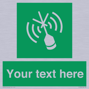 SL7284: Custom sign safe condition Emergency position beacon