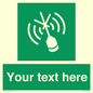 SL7284: Custom sign safe condition Emergency position beacon