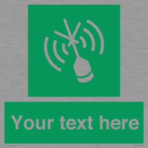 SL7284: Custom sign safe condition Emergency position beacon