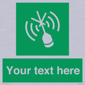SL7284: Custom sign safe condition Emergency position beacon