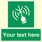 SL7284: Custom sign safe condition Emergency position beacon