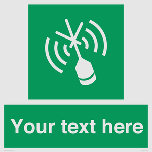 SL7284: Custom sign safe condition Emergency position beacon