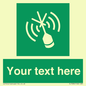 SL7284: Custom sign safe condition Emergency position beacon