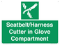 SL7860: Seatbelt/Harness Cutter in Glove Compartment