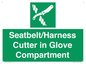 SL7860: Seatbelt/Harness Cutter in Glove Compartment
