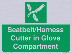 SL7860: Seatbelt/Harness Cutter in Glove Compartment