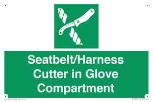 SL7860: Seatbelt/Harness Cutter in Glove Compartment