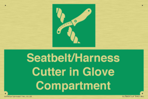 SL7860: Seatbelt/Harness Cutter in Glove Compartment
