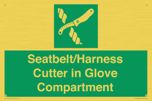 SL7860: Seatbelt/Harness Cutter in Glove Compartment