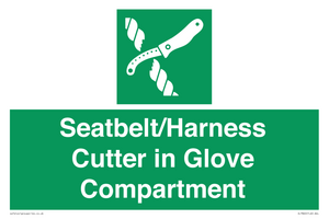 SL7860: Seatbelt/Harness Cutter in Glove Compartment