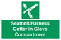 SL7860: Seatbelt/Harness Cutter in Glove Compartment