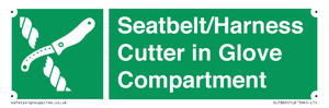 SL7860: Seatbelt/Harness Cutter in Glove Compartment