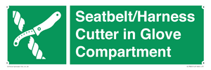 SL7860: Seatbelt/Harness Cutter in Glove Compartment