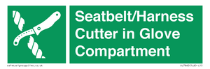 SL7860: Seatbelt/Harness Cutter in Glove Compartment