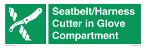 SL7860: Seatbelt/Harness Cutter in Glove Compartment