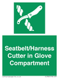 SL7860: Seatbelt/Harness Cutter in Glove Compartment