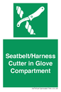 SL7860: Seatbelt/Harness Cutter in Glove Compartment