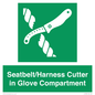 SL7860: Seatbelt/Harness Cutter in Glove Compartment