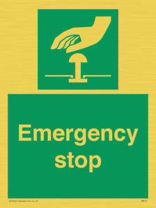 SM410: emergency stop