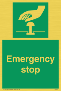 SM410: emergency stop