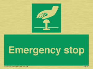 SM410: emergency stop