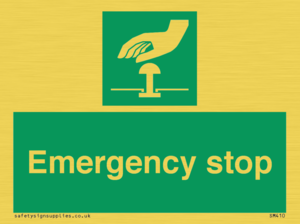 SM410: emergency stop