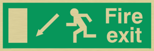 SQ668: fire exit - safety sign