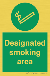 SS12841: Designated smoking area