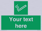 SS5261: Custom E-Cigarettes/Vaping Permited Sign