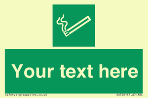 SS5261: Custom E-Cigarettes/Vaping Permited Sign