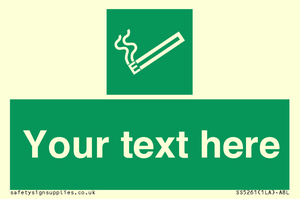 SS5261: Custom E-Cigarettes/Vaping Permited Sign