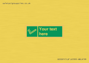 SS5261: Custom E-Cigarettes/Vaping Permited Sign