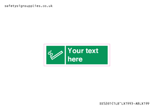 SS5261: Custom E-Cigarettes/Vaping Permited Sign