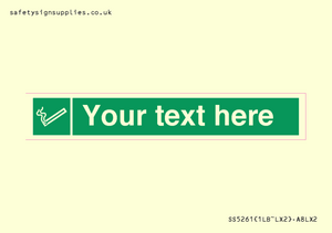 SS5261: Custom E-Cigarettes/Vaping Permited Sign