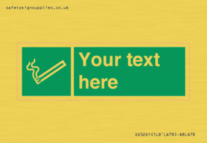 SS5261: Custom E-Cigarettes/Vaping Permited Sign