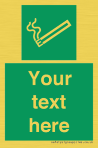 SS5261: Custom E-Cigarettes/Vaping Permited Sign