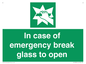 SV10399: In case of emergency break glass to open
