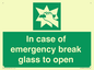 SV10399: In case of emergency break glass to open