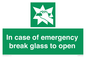SV10399: In case of emergency break glass to open