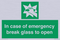 SV10399: In case of emergency break glass to open