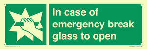SV10399: In case of emergency break glass to open