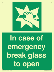 SV10399: In case of emergency break glass to open