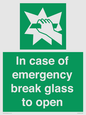 SV10399: In case of emergency break glass to open