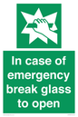 SV10399: In case of emergency break glass to open