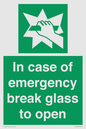 SV10399: In case of emergency break glass to open