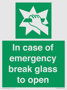 SV10399: In case of emergency break glass to open
