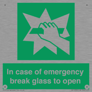 SV10399: In case of emergency break glass to open