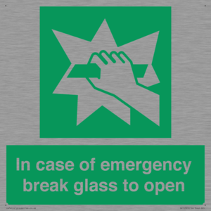 SV10399: In case of emergency break glass to open