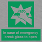 SV10399: In case of emergency break glass to open